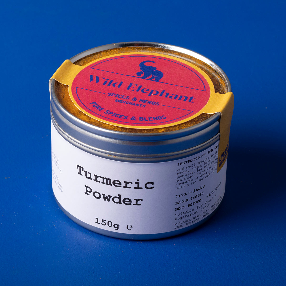 Turmeric Powder 150g by Wild Elephant, view 5