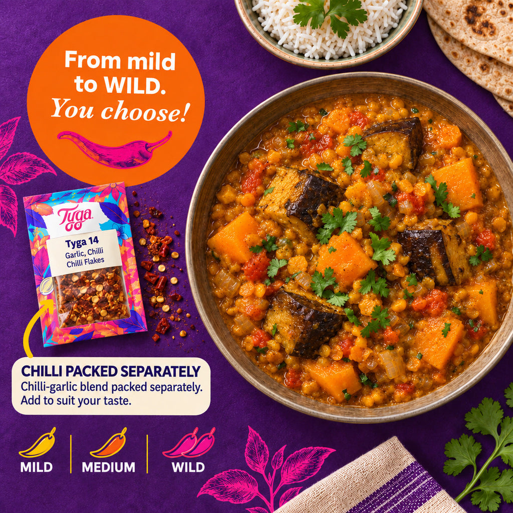 Aubergine and Butternut Squash Dhansak Recipe Kit by Tyga, view 7