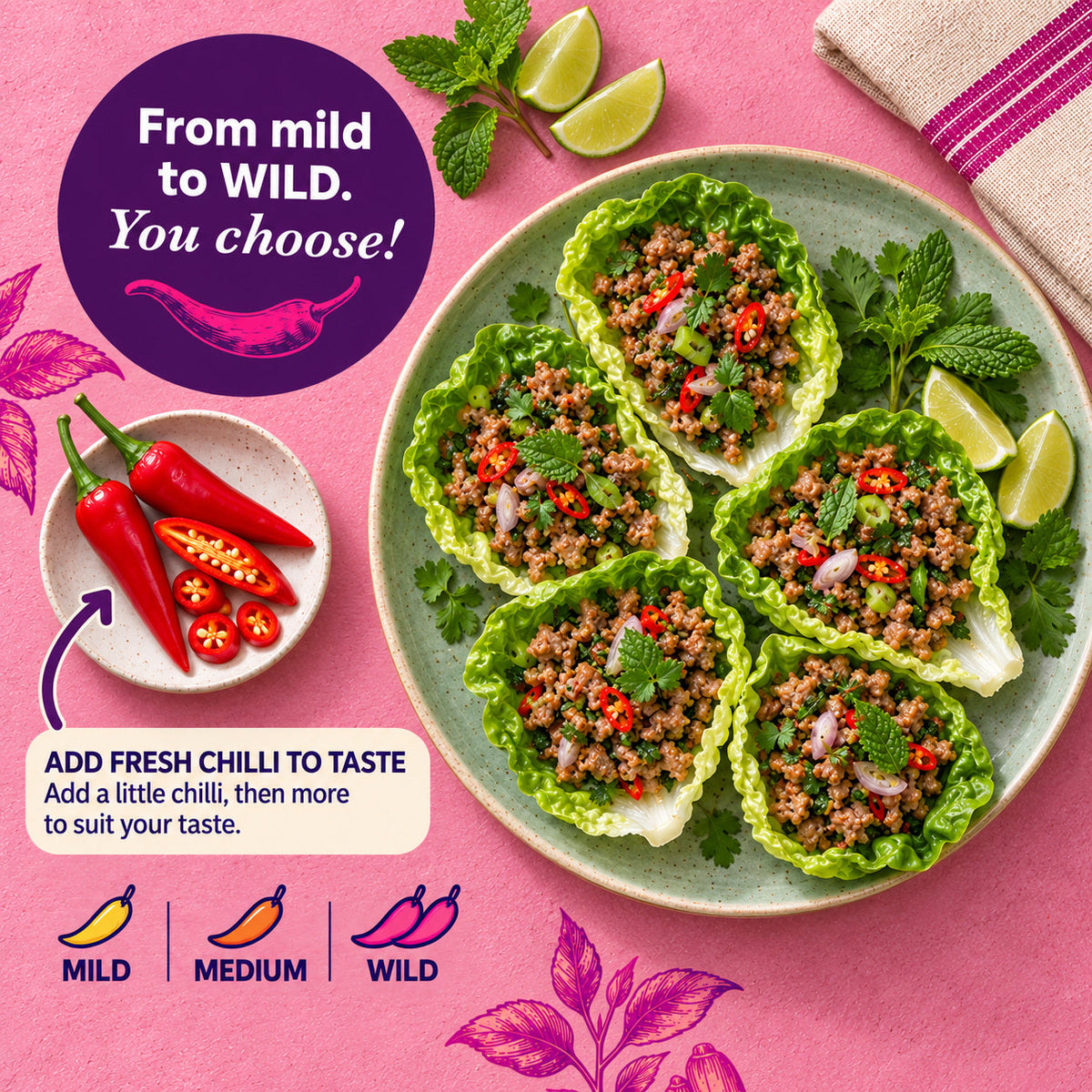 Larb Lettuce Wraps Recipe Kit by Tyga, view 2