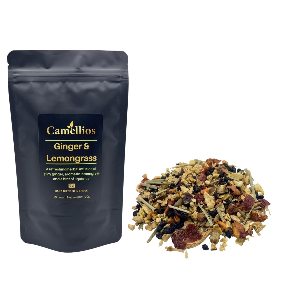 Ginger & Lemongrass Loose Leaf Tea by Camellios