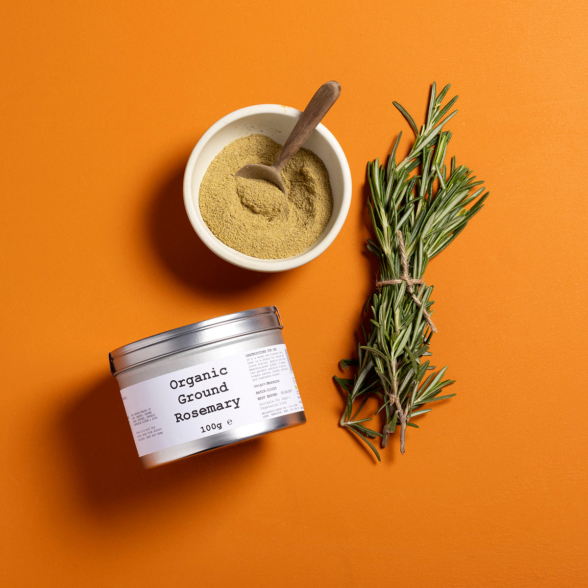 Organic Ground Rosemary 100g by Wild Elephant, view 3