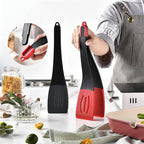 3-in-1 silicone spatula tongs, view 2