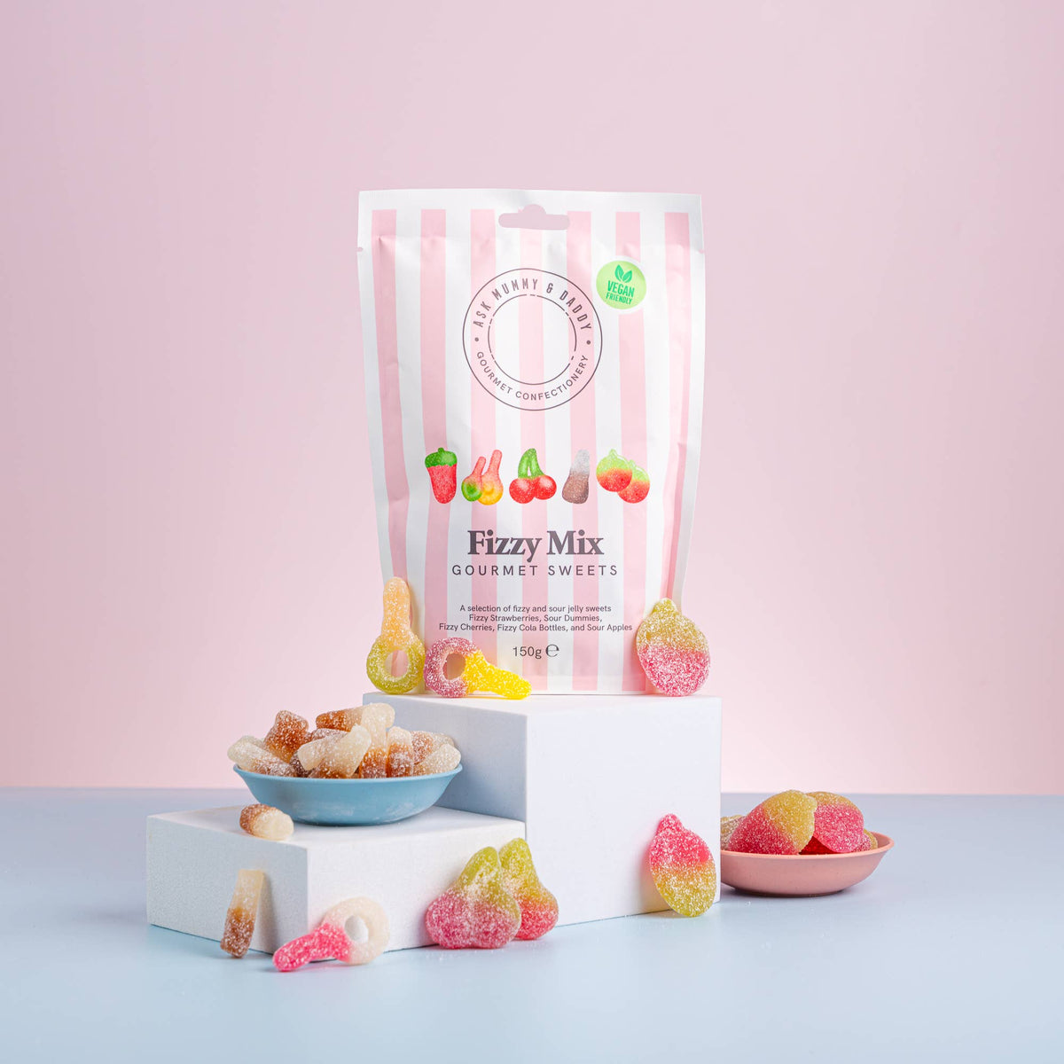 Ask Mummy and Daddy Fizzy Mix Pouch 150g