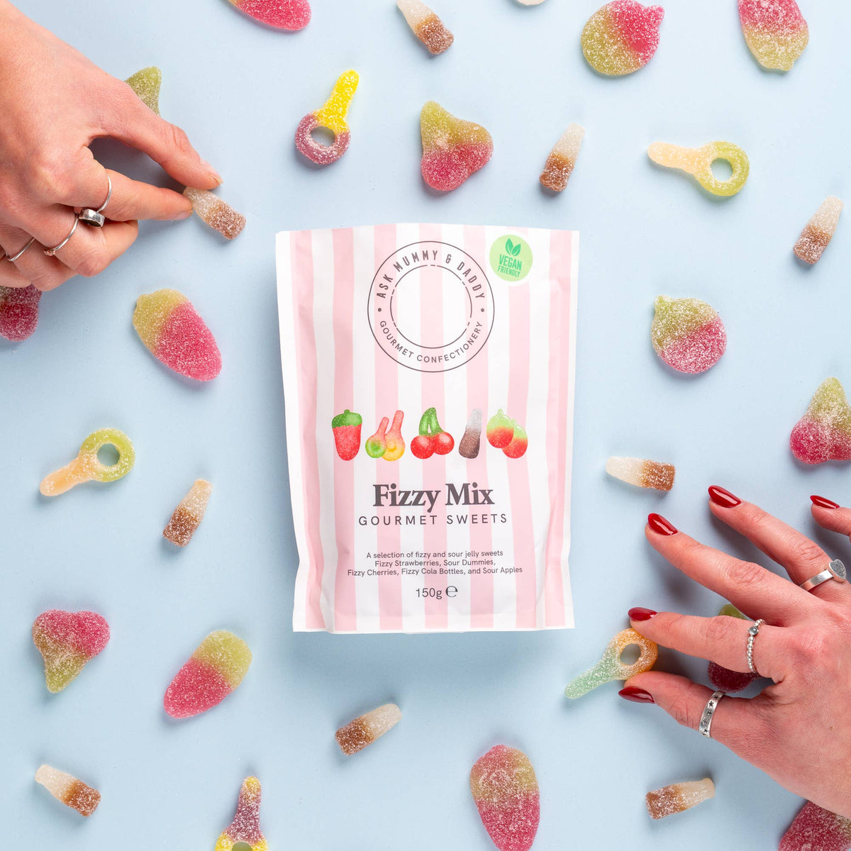 Ask Mummy and Daddy Fizzy Mix Pouch 150g, view 2