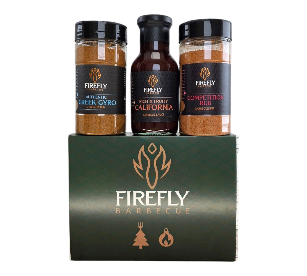 BBQ Christmas Gift Box with Rubs & Sauce by FireFly