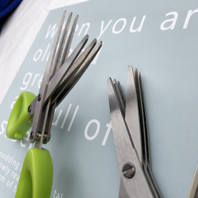 Multi-Blade Herb Scissors, stainless steel