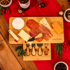 Bamboo cheese board with knife drawer by Maison & White, view 2