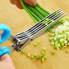Multi-Blade Herb Scissors, stainless steel