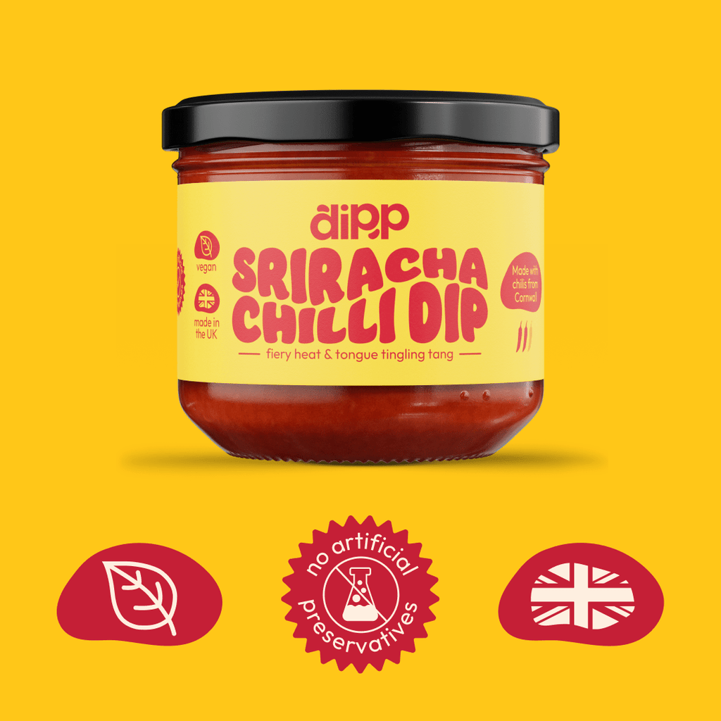 Dipp Spicy Sriracha Chilli Dip 350g tub, view 3