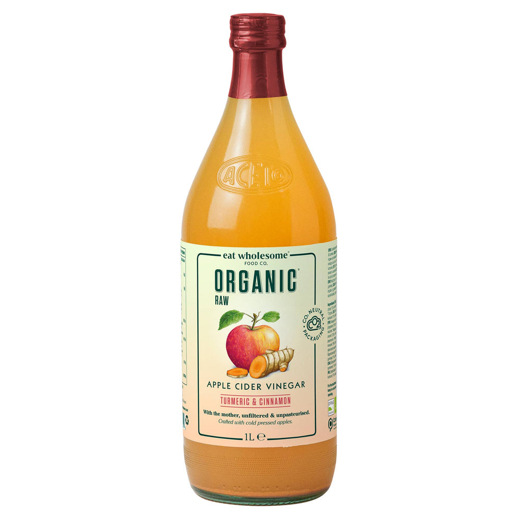 Eat Wholesome Organic Apple Cider Vinegar with Turmeric and Cinnamon 1L