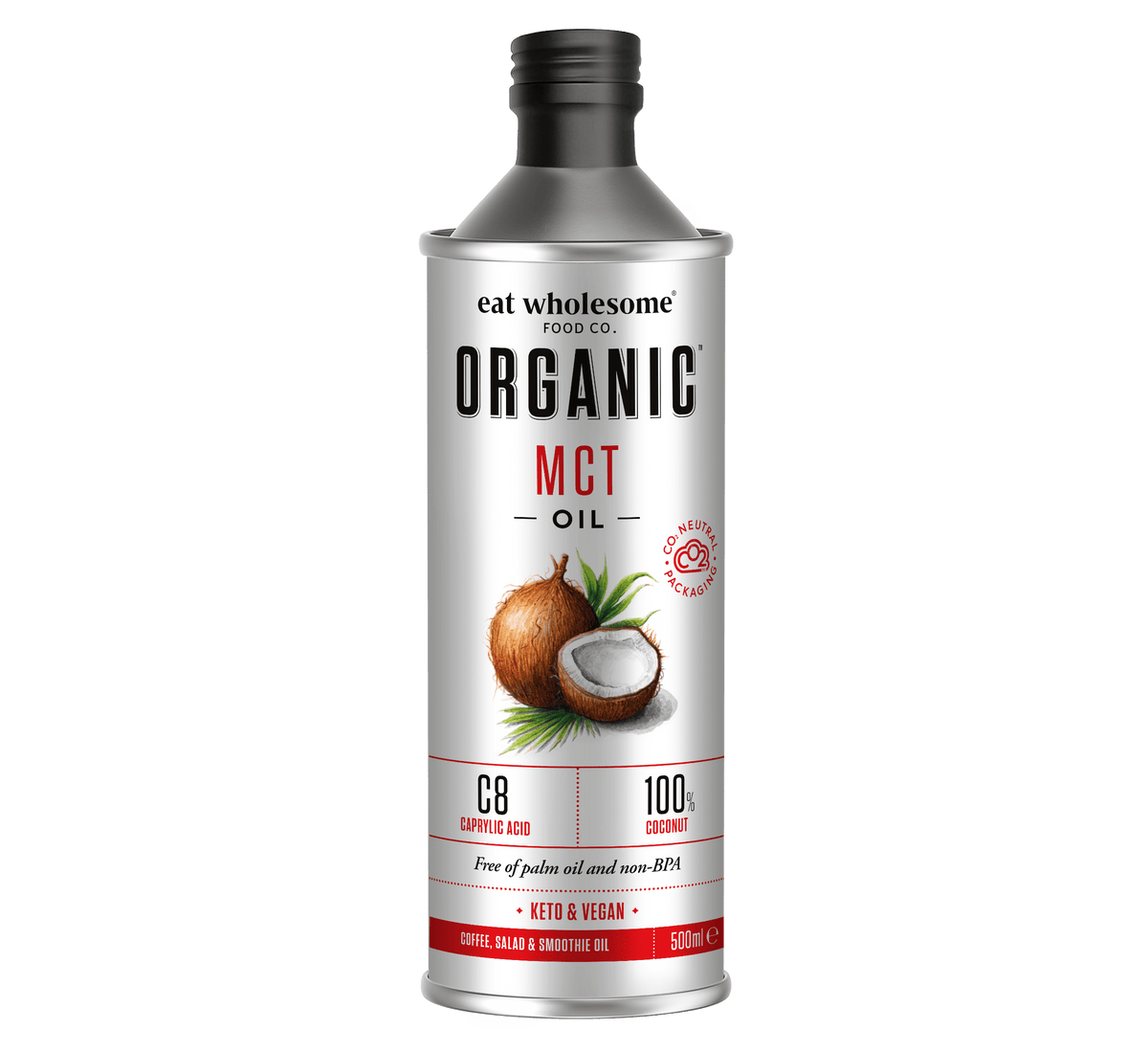 Eat Wholesome Organic MCT Oil 500ml