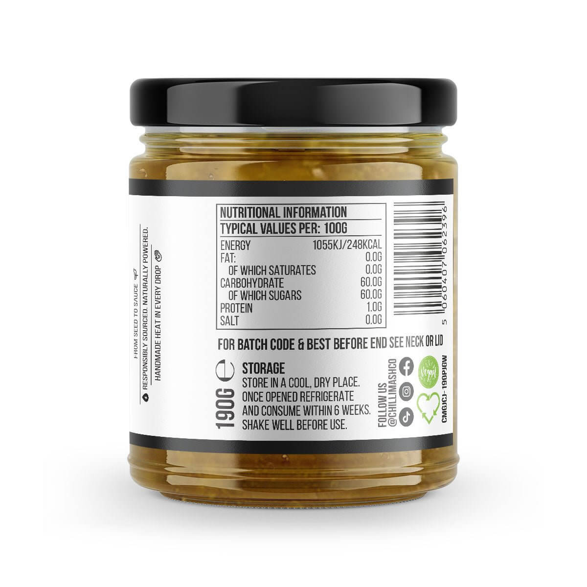 Jalapeño Chilli Jam 190g by Chilli Mash Co.