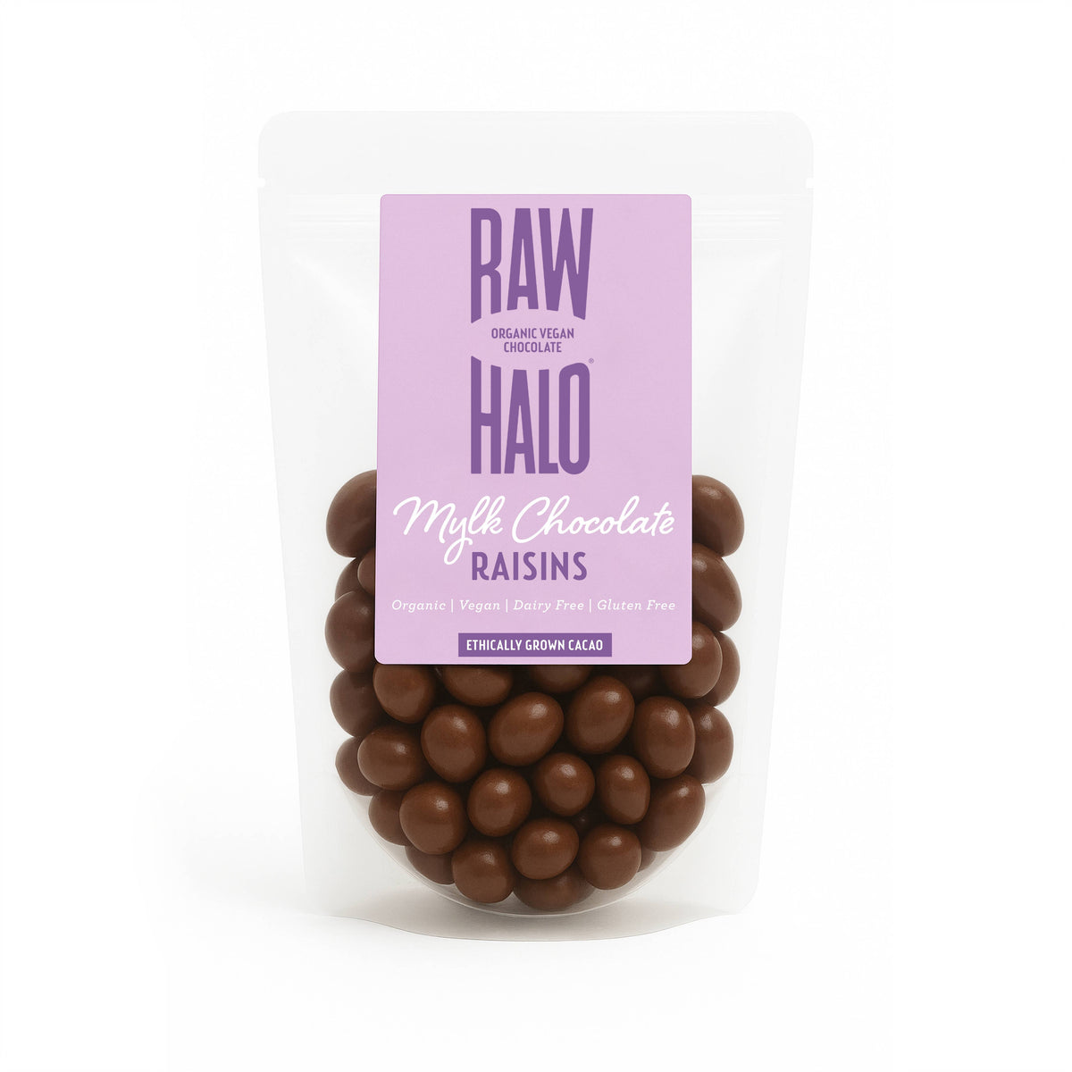 Raw Halo Organic Mylk Chocolate Covered Raisins 85g