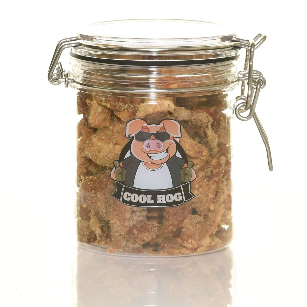 Salt & Pepper Pork Scratchings Jar by Cool Hog