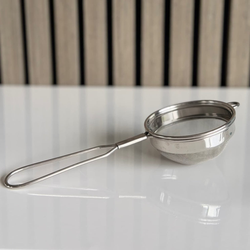 Stainless steel tea strainer, view 2