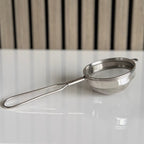 Stainless steel tea strainer, view 2