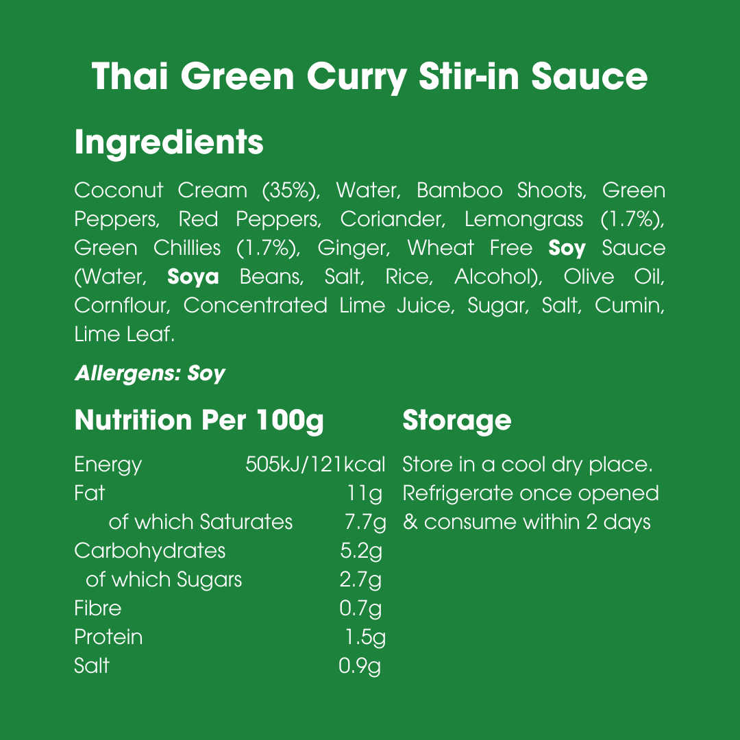 Thai Green Curry Stir-in Sauce 260g jar, view 5