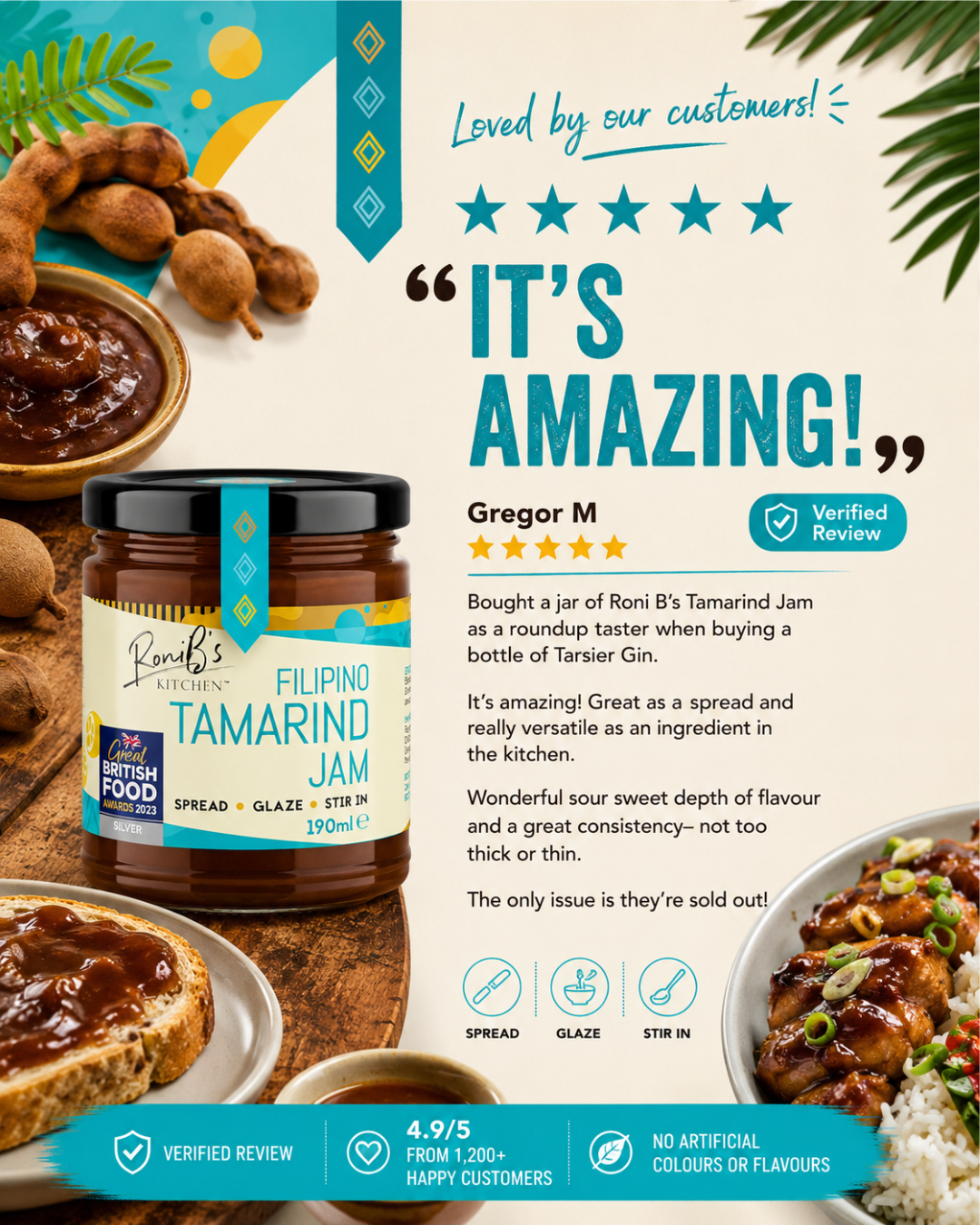 Filipino Tamarind Jam with Gin by RoniB's Kitchen