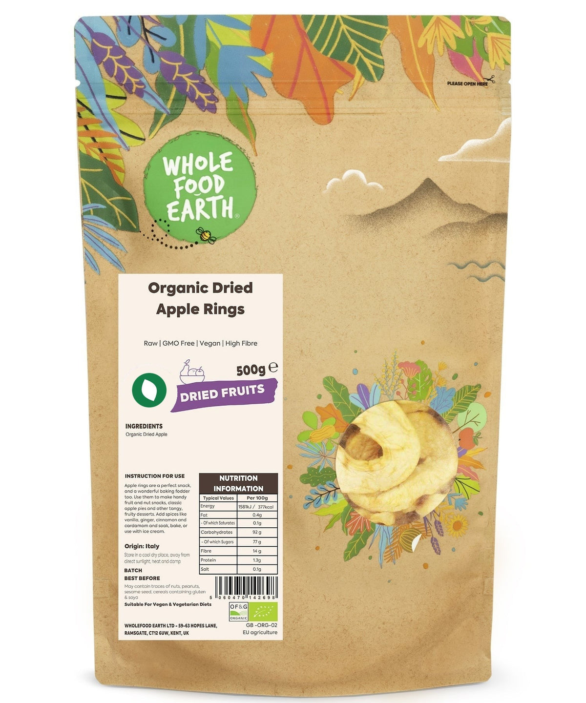 Organic Dried Apple Rings, view 11